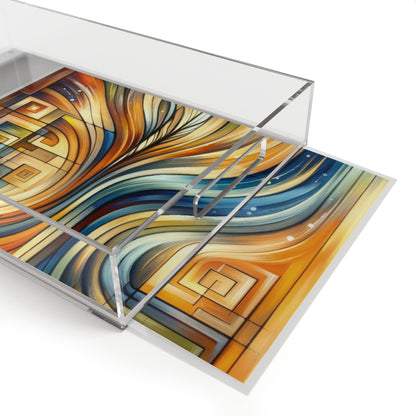 Spiritual Tachism Connection Acrylic Serving Tray - ATUH.ART