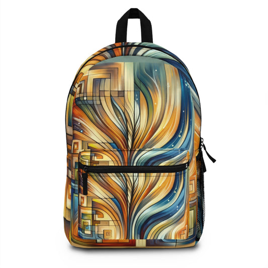 Spiritual Tachism Connection Backpack - ATUH.ART