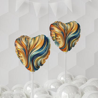 Spiritual Tachism Connection Balloon (Round and Heart-shaped), 11" - ATUH.ART