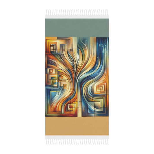 Spiritual Tachism Connection Boho Beach Cloth - ATUH.ART