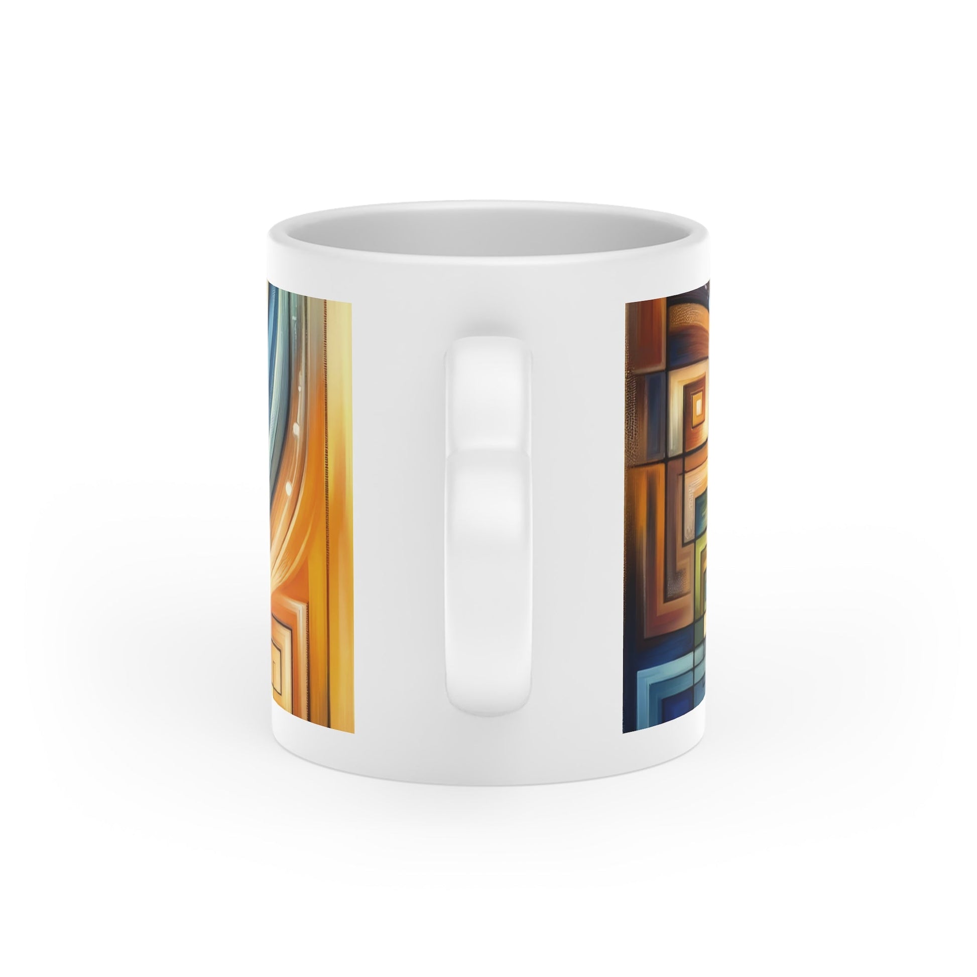 Spiritual Tachism Connection Heart-Shaped Mug - ATUH.ART