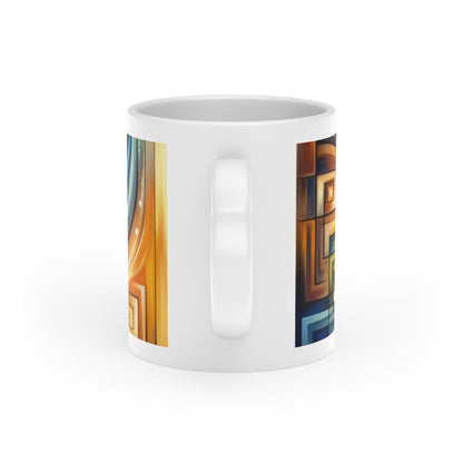 Spiritual Tachism Connection Heart-Shaped Mug - ATUH.ART