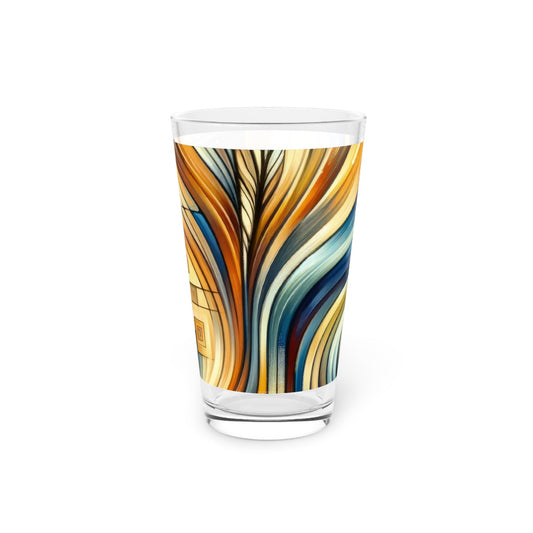 Spiritual Tachism Connection Pint Glass, 16oz - ATUH.ART