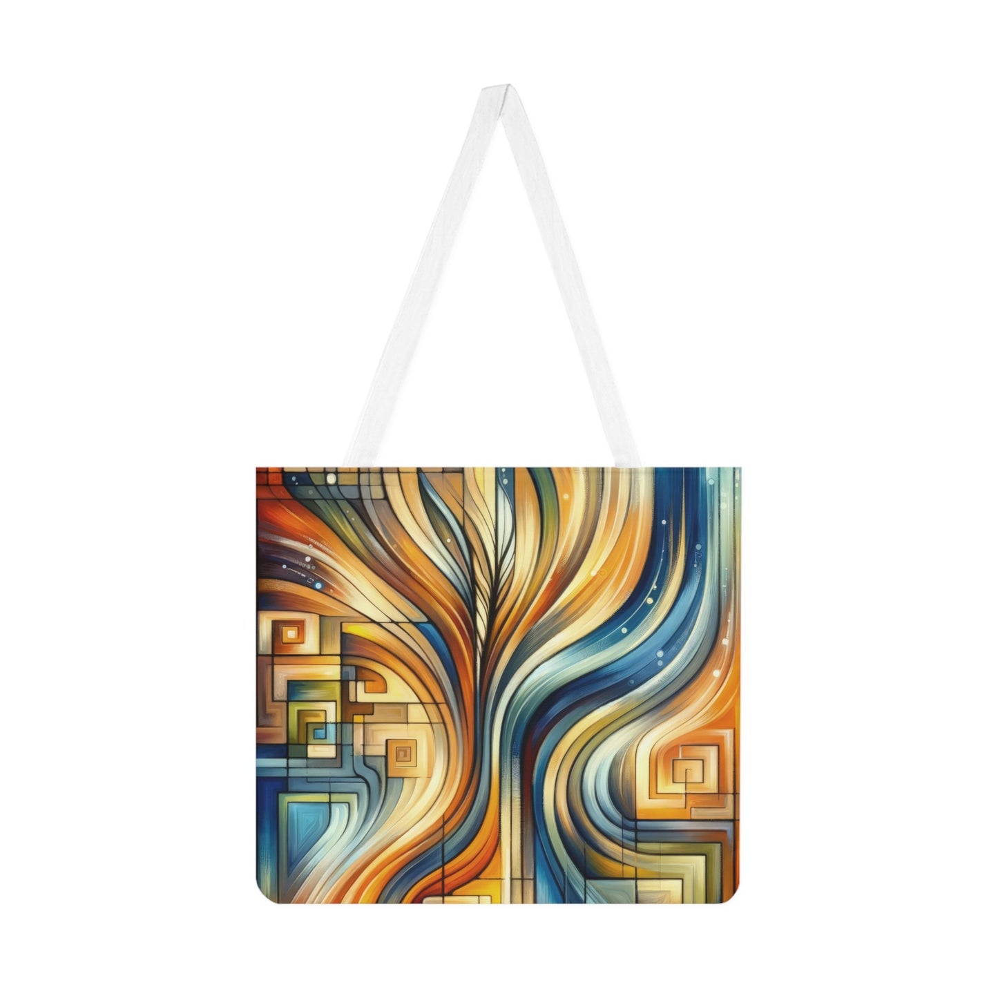 Spiritual Tachism Connection Shoulder Tote Bag (AOP) - ATUH.ART