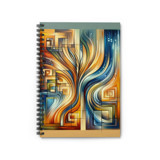 Spiritual Tachism Connection Spiral Notebook - Ruled Line - ATUH.ART
