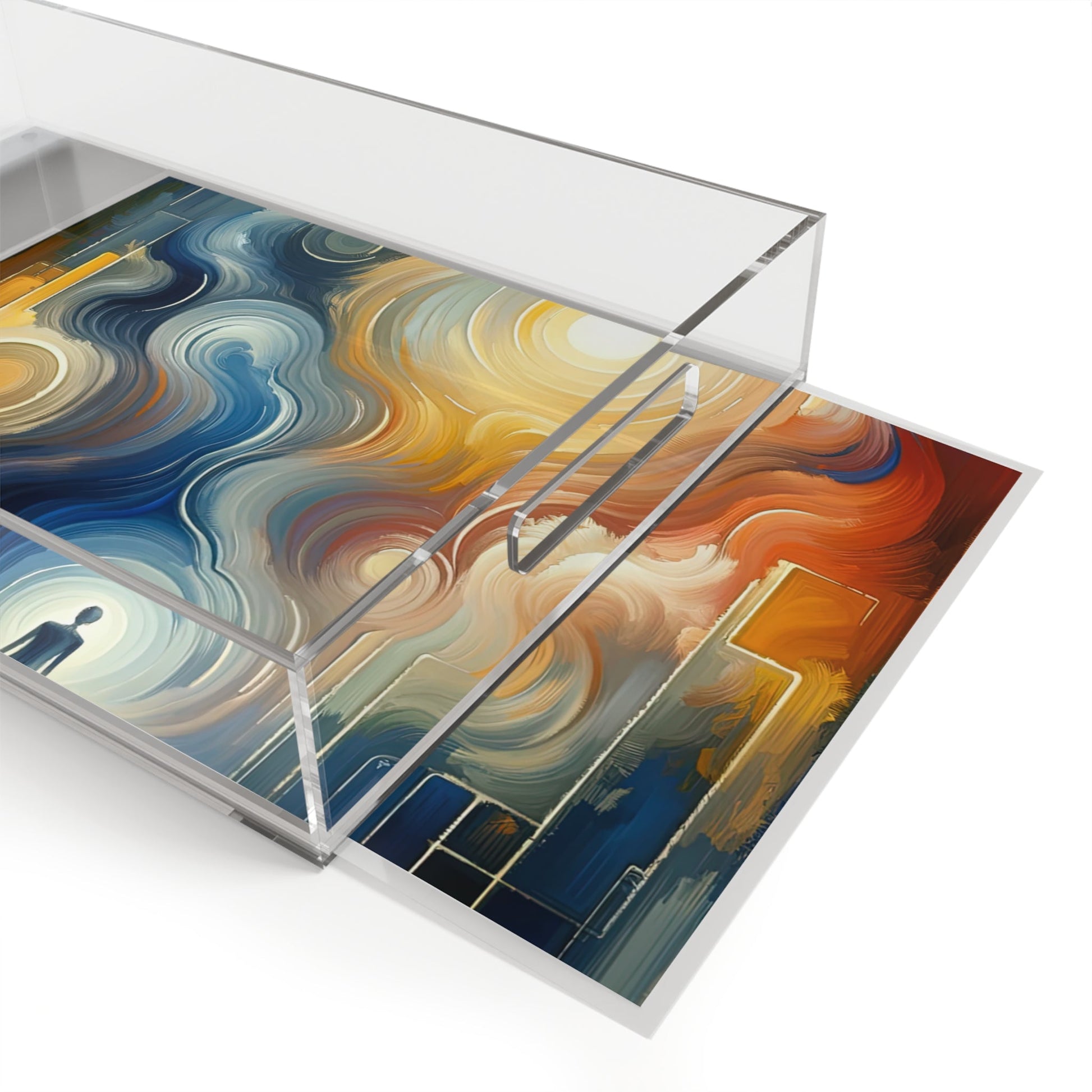 Spiritual Tranquil Sanctuary Acrylic Serving Tray - ATUH.ART