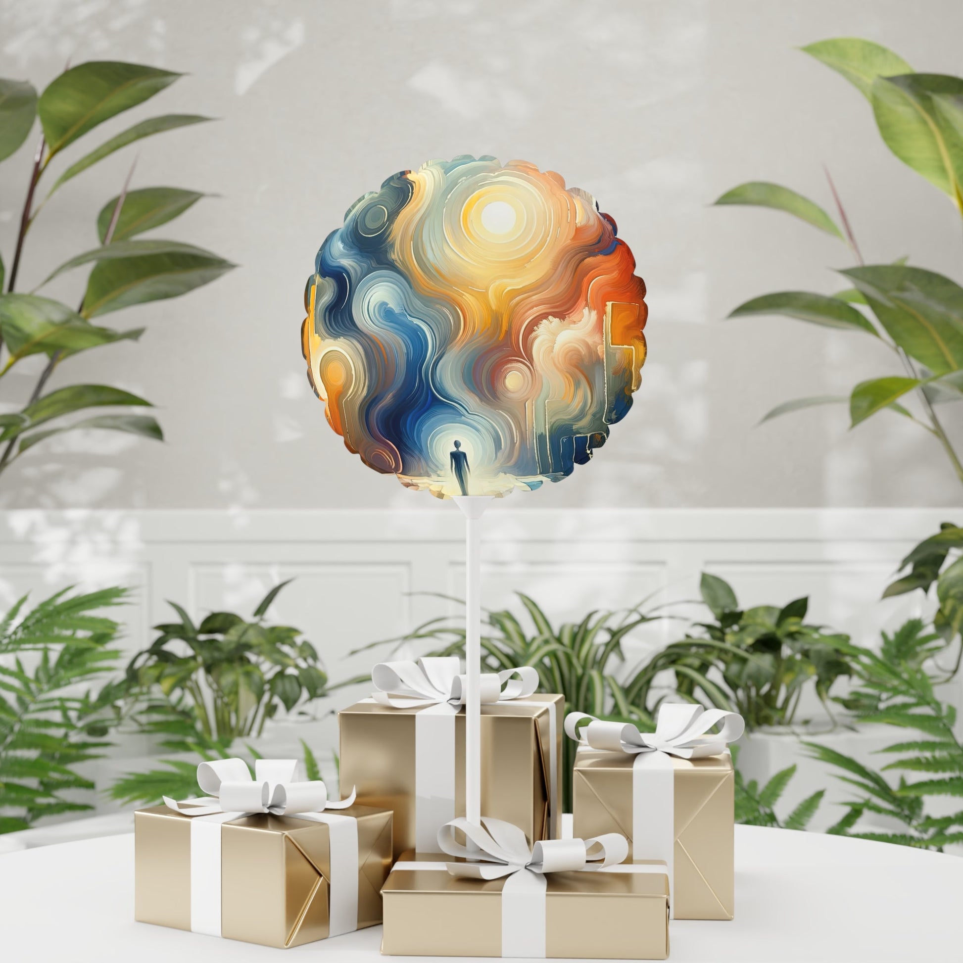 Spiritual Tranquil Sanctuary Balloon (Round and Heart-shaped), 11" - ATUH.ART