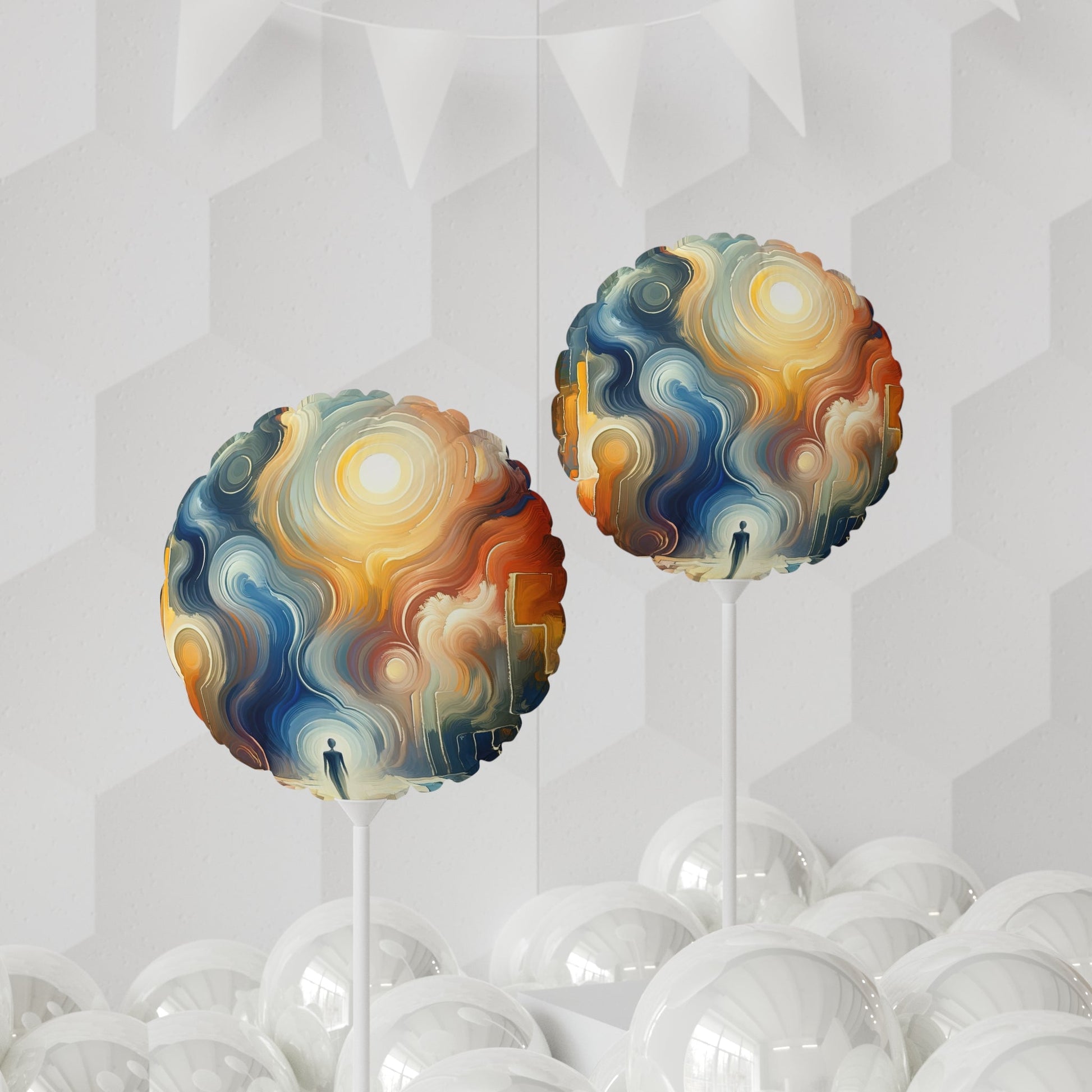 Spiritual Tranquil Sanctuary Balloon (Round and Heart-shaped), 11" - ATUH.ART