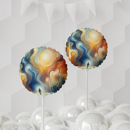 Spiritual Tranquil Sanctuary Balloon (Round and Heart-shaped), 11" - ATUH.ART