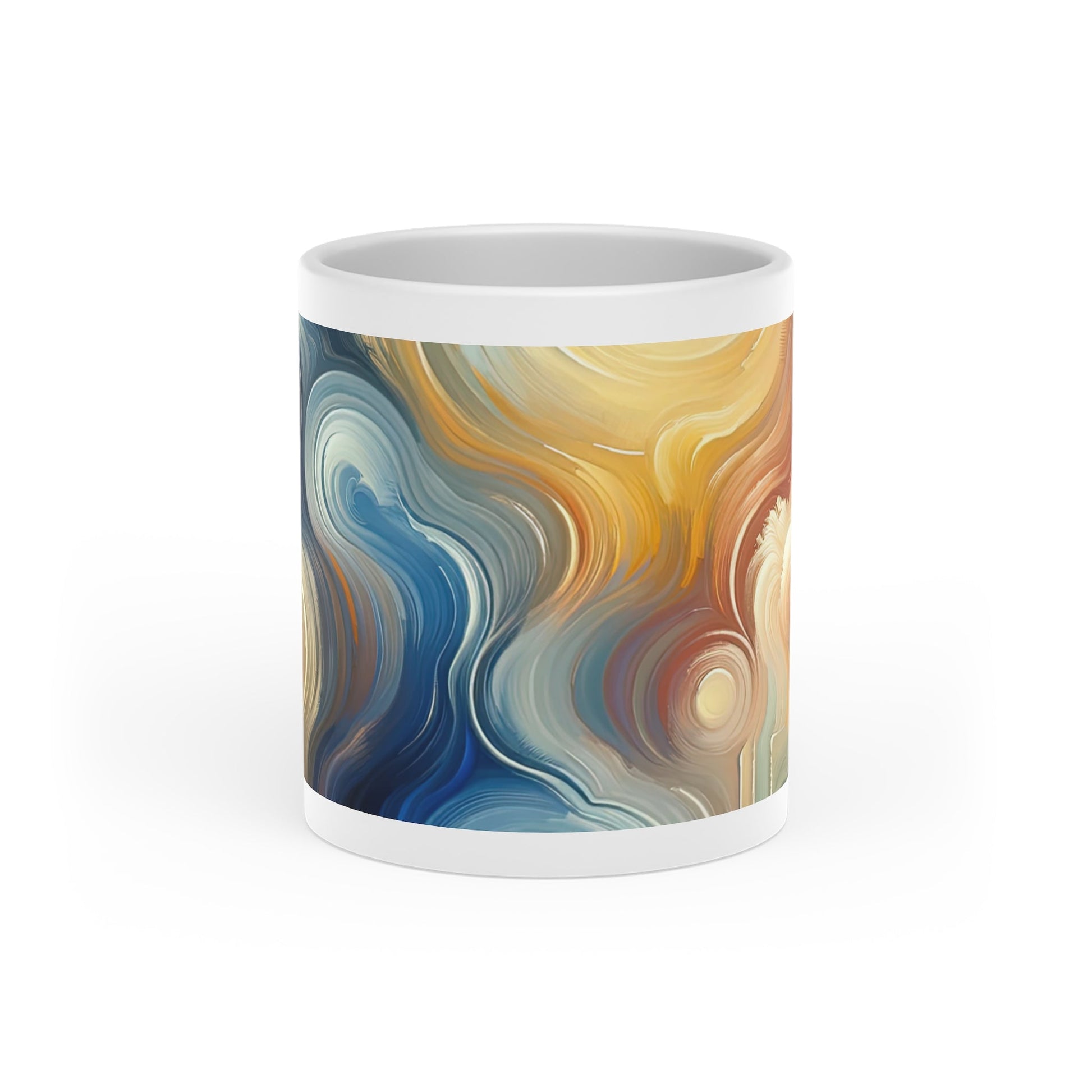 Spiritual Tranquil Sanctuary Heart-Shaped Mug - ATUH.ART