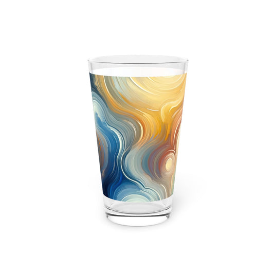 Spiritual Tranquil Sanctuary Pint Glass, 16oz - ATUH.ART