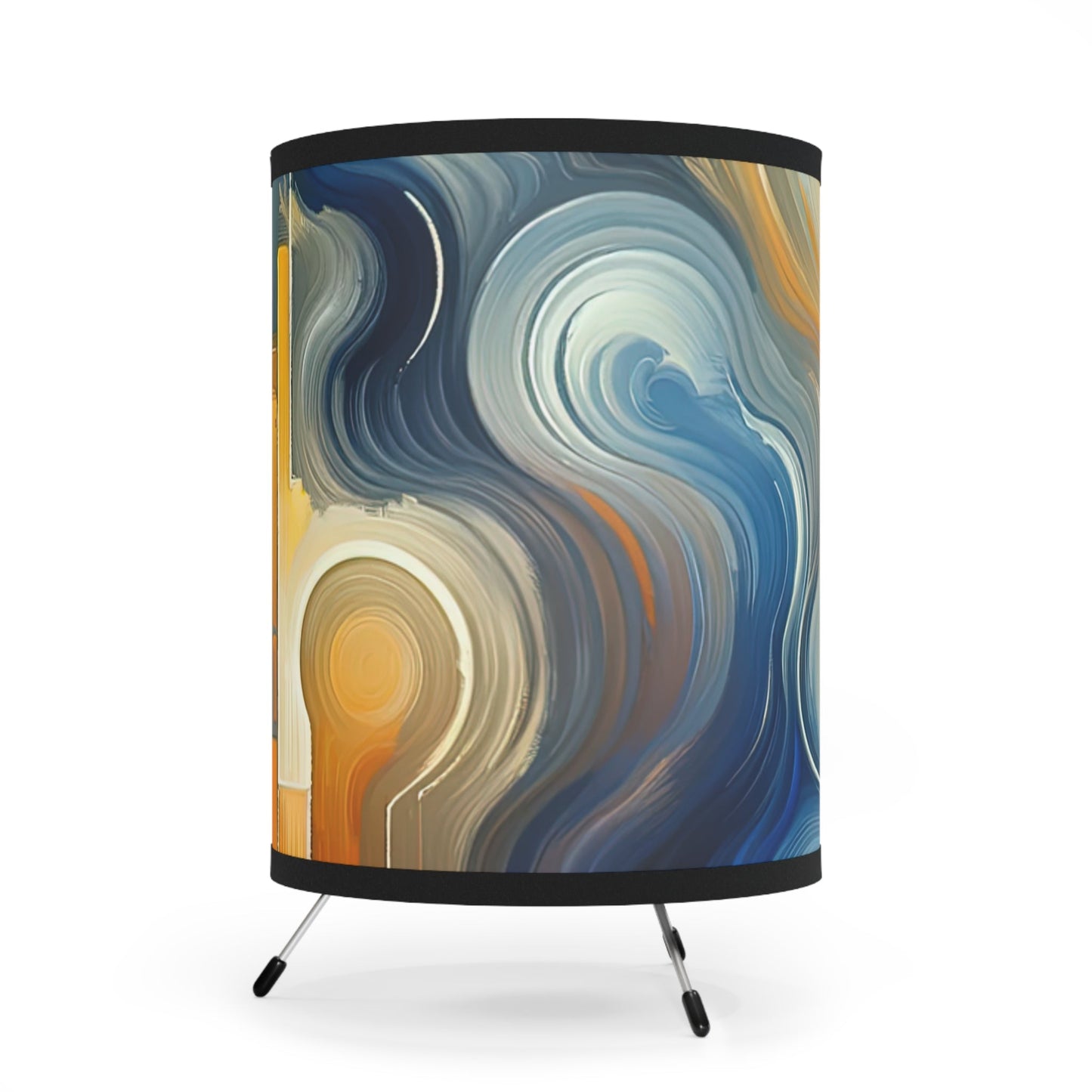 Spiritual Tranquil Sanctuary Tripod Lamp with High-Res Printed Shade, US\CA plug - ATUH.ART