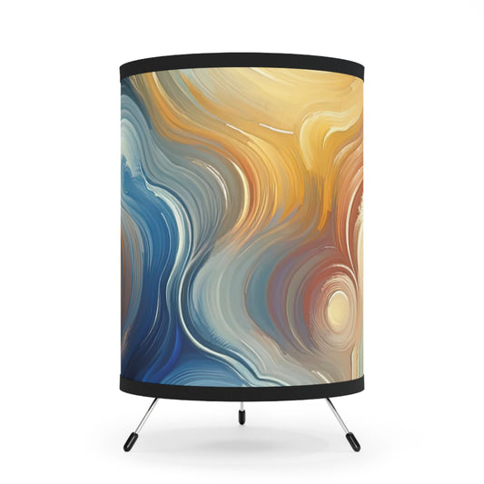 Spiritual Tranquil Sanctuary Tripod Lamp with High-Res Printed Shade, US\CA plug - ATUH.ART