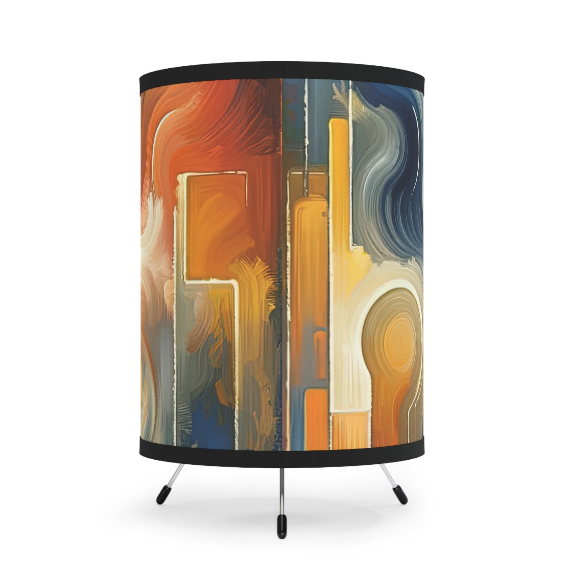 Spiritual Tranquil Sanctuary Tripod Lamp with High-Res Printed Shade, US\CA plug - ATUH.ART