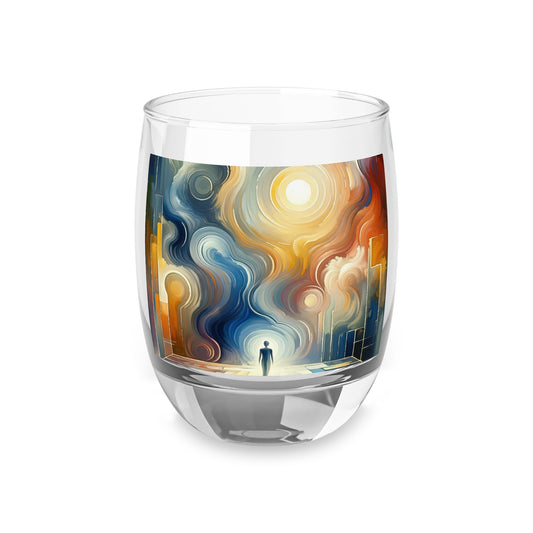 Spiritual Tranquil Sanctuary Whiskey Glass - ATUH.ART