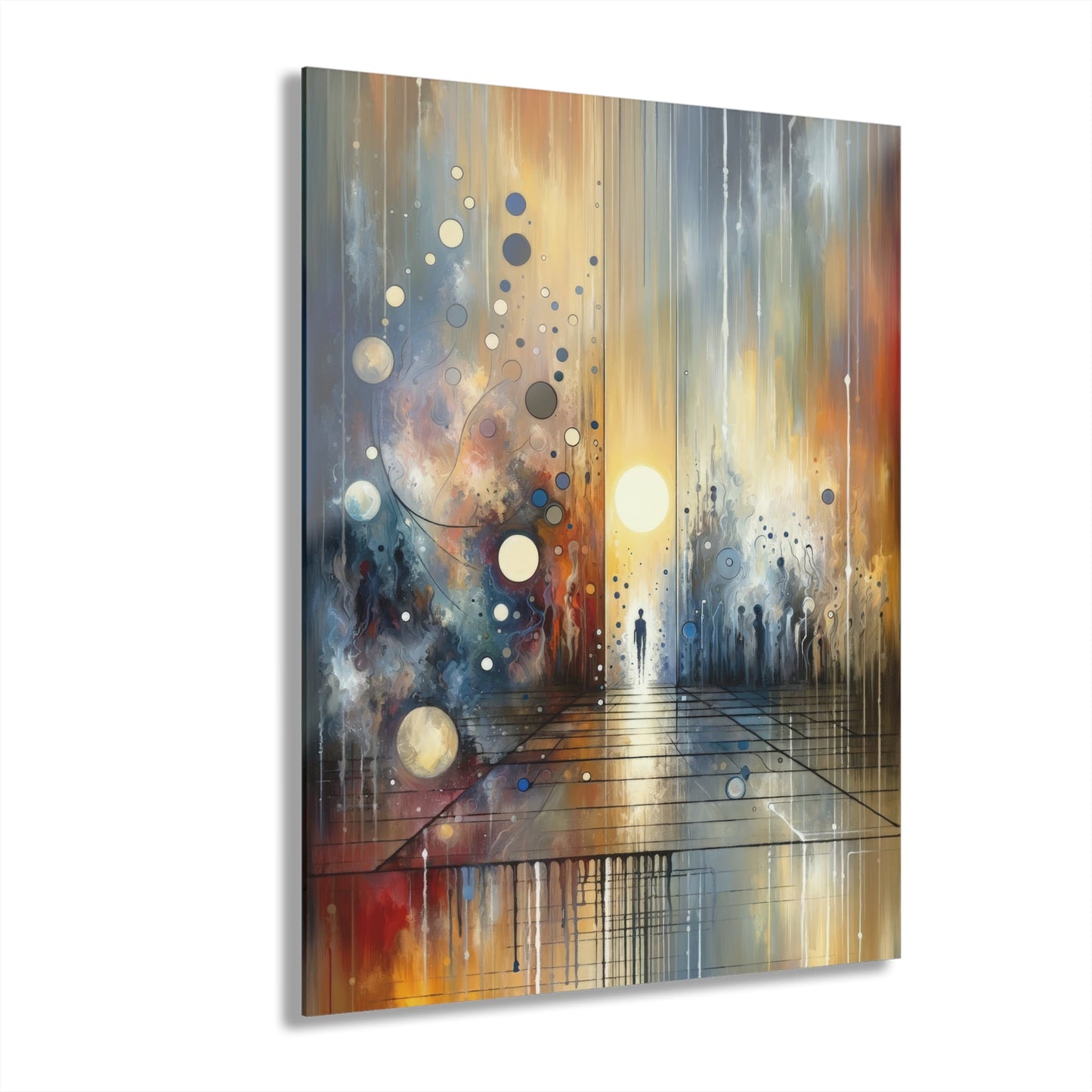 Stillness Transition Abstract Acrylic Prints (French Cleat Hanging) - ATUH.ART