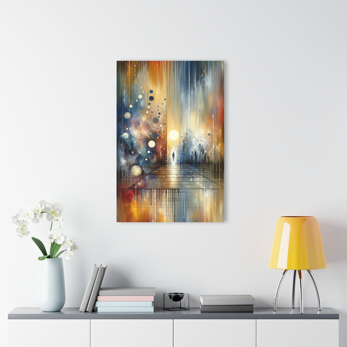 Stillness Transition Abstract Acrylic Prints (French Cleat Hanging) - ATUH.ART