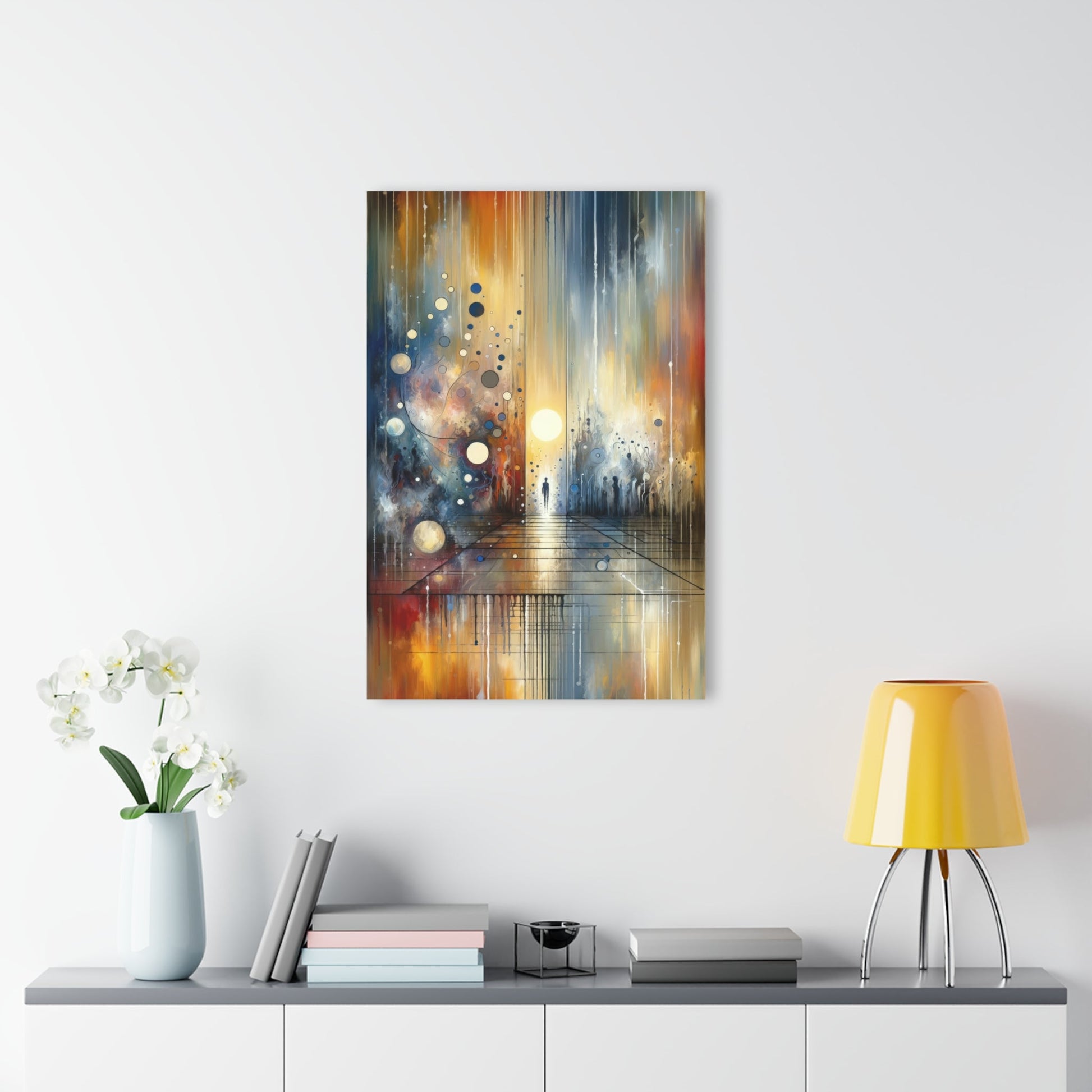 Stillness Transition Abstract Acrylic Prints (French Cleat Hanging) - ATUH.ART