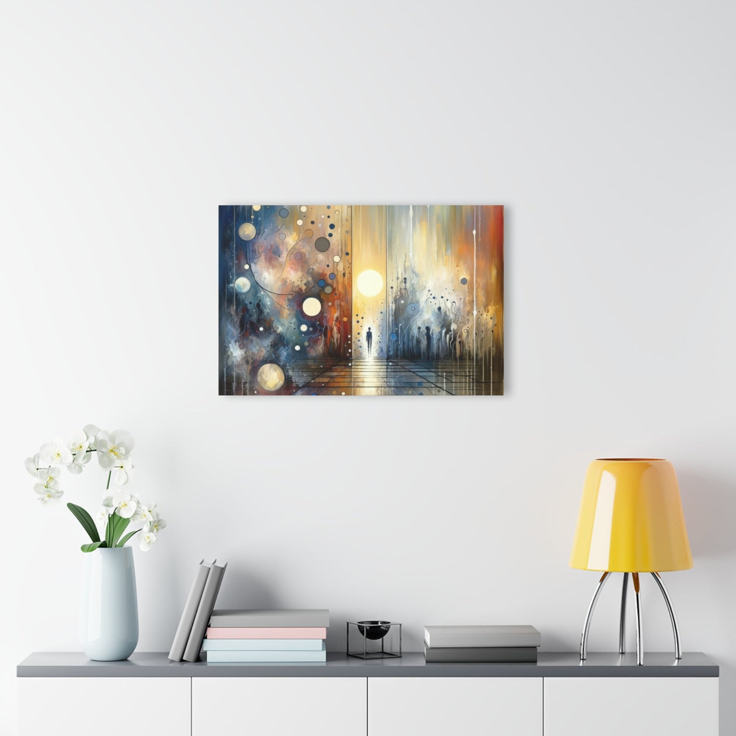 Stillness Transition Abstract Acrylic Prints (French Cleat Hanging) - ATUH.ART