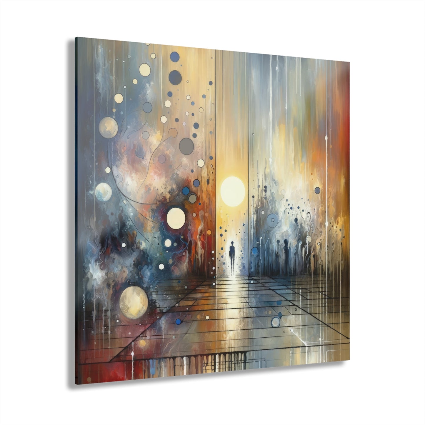 Stillness Transition Abstract Acrylic Prints (French Cleat Hanging) - ATUH.ART