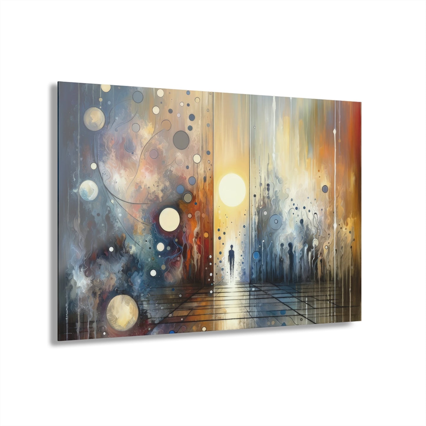 Stillness Transition Abstract Acrylic Prints (French Cleat Hanging) - ATUH.ART