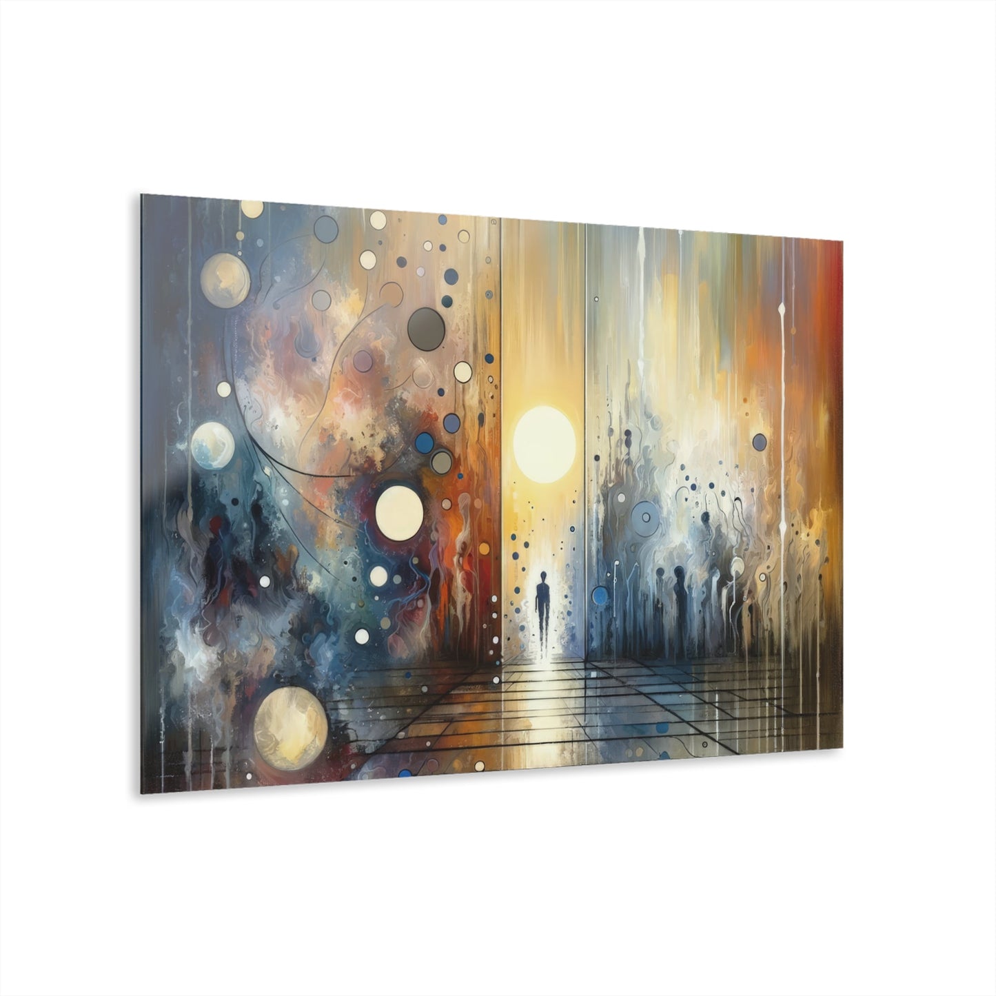 Stillness Transition Abstract Acrylic Prints (French Cleat Hanging) - ATUH.ART
