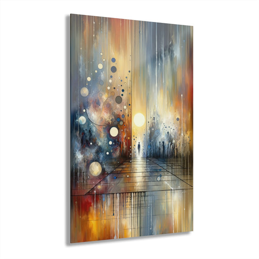 Stillness Transition Abstract Acrylic Prints (French Cleat Hanging) - ATUH.ART