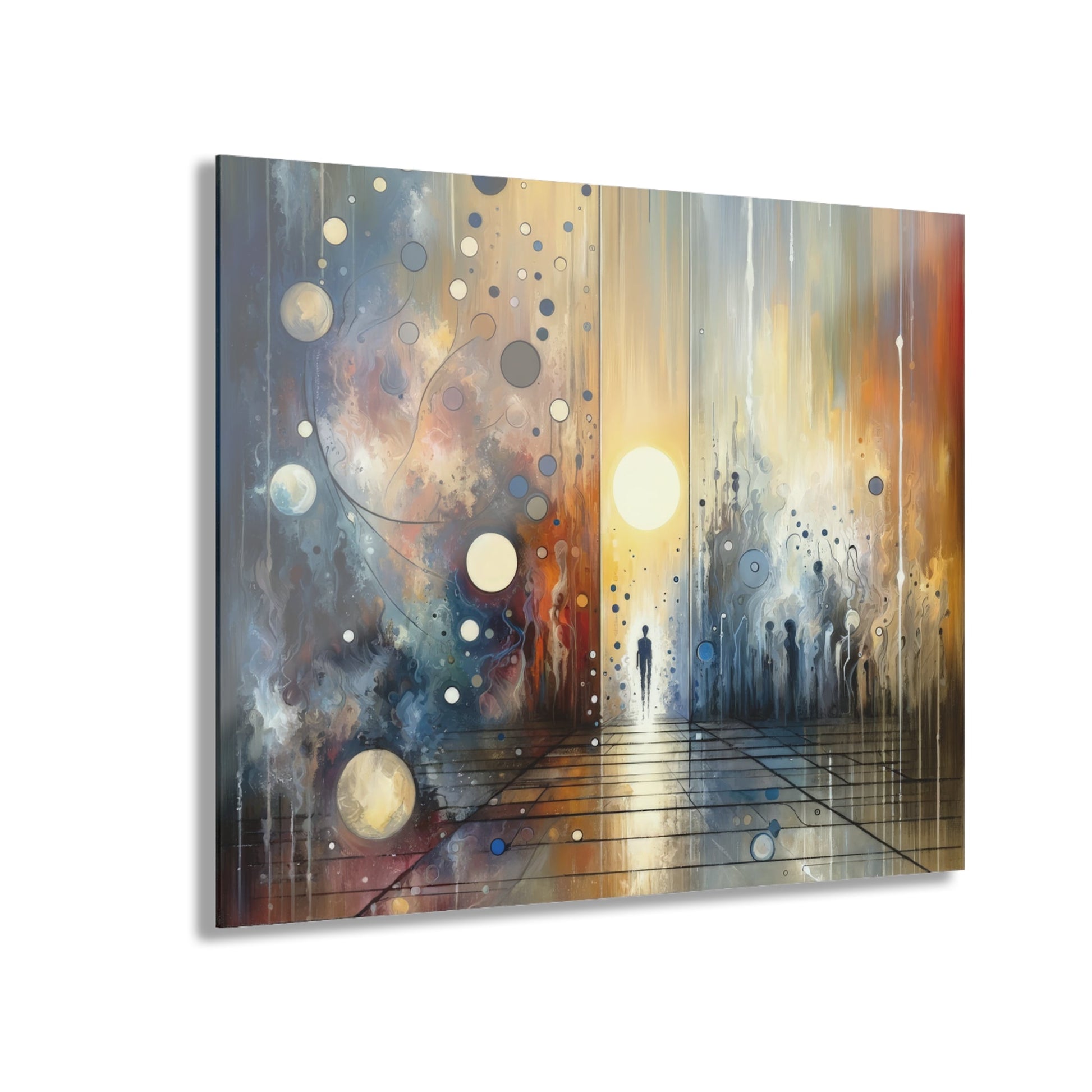 Stillness Transition Abstract Acrylic Prints (French Cleat Hanging) - ATUH.ART