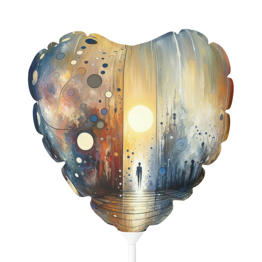 Stillness Transition Abstract Balloon (Round and Heart-shaped), 11" - ATUH.ART