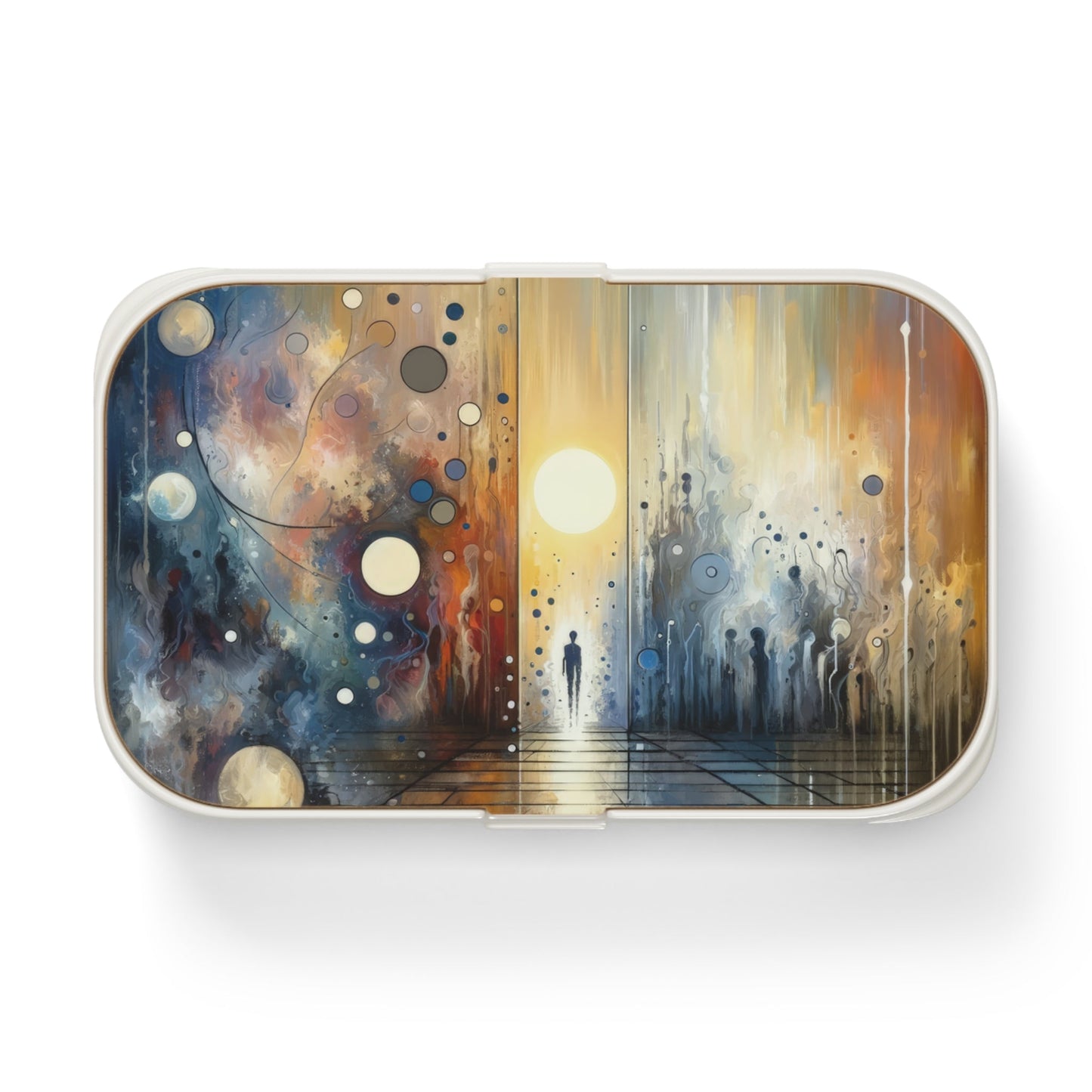 Stillness Transition Abstract Bento Lunch Box - ATUH.ART