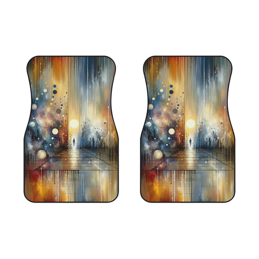 Stillness Transition Abstract Car Mats (2x Front) - ATUH.ART