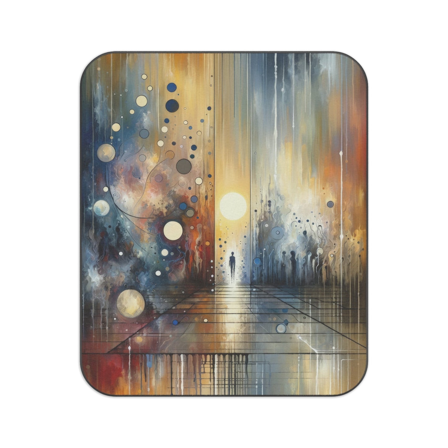 Stillness Transition Abstract Picnic Blanket - ATUH.ART