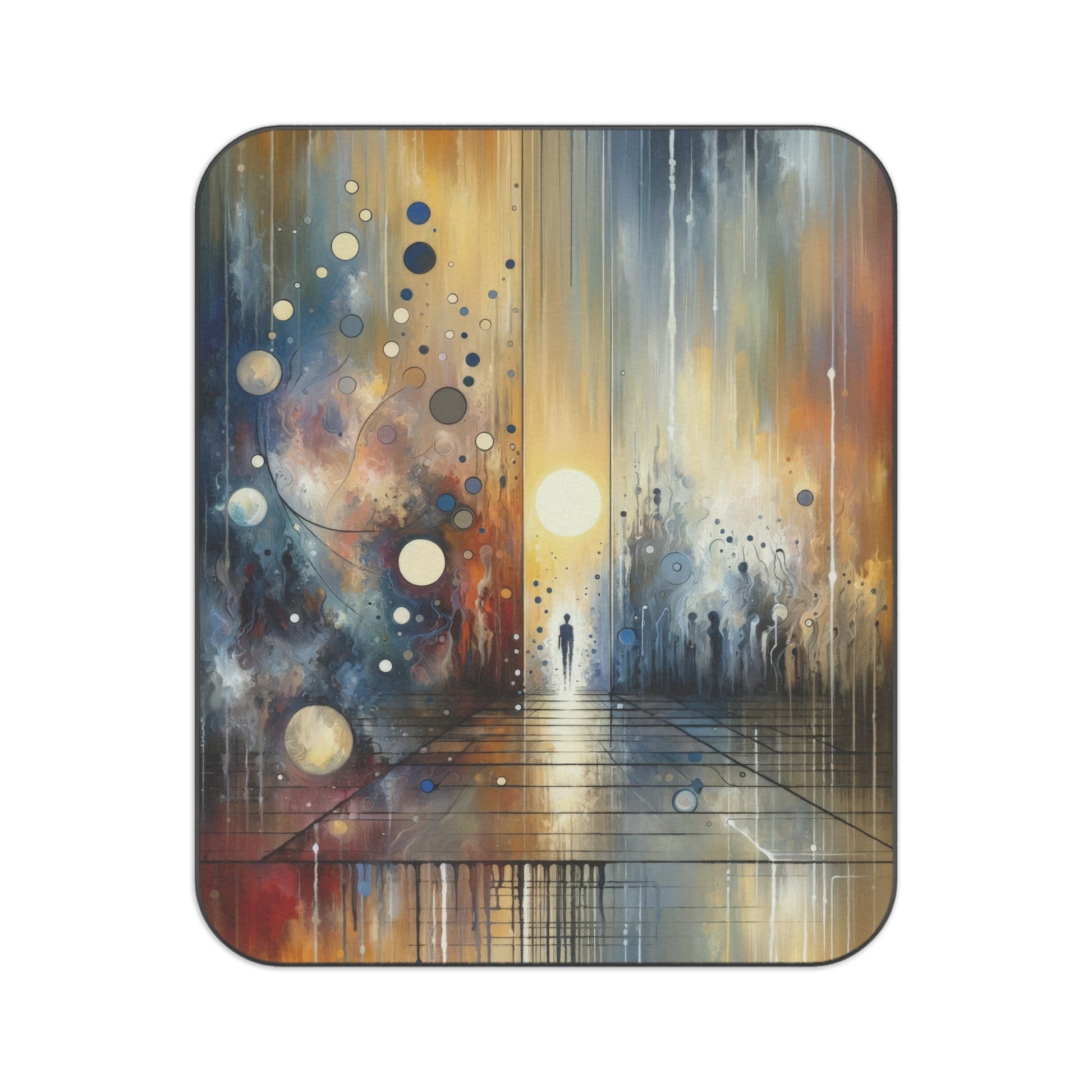 Stillness Transition Abstract Picnic Blanket - ATUH.ART