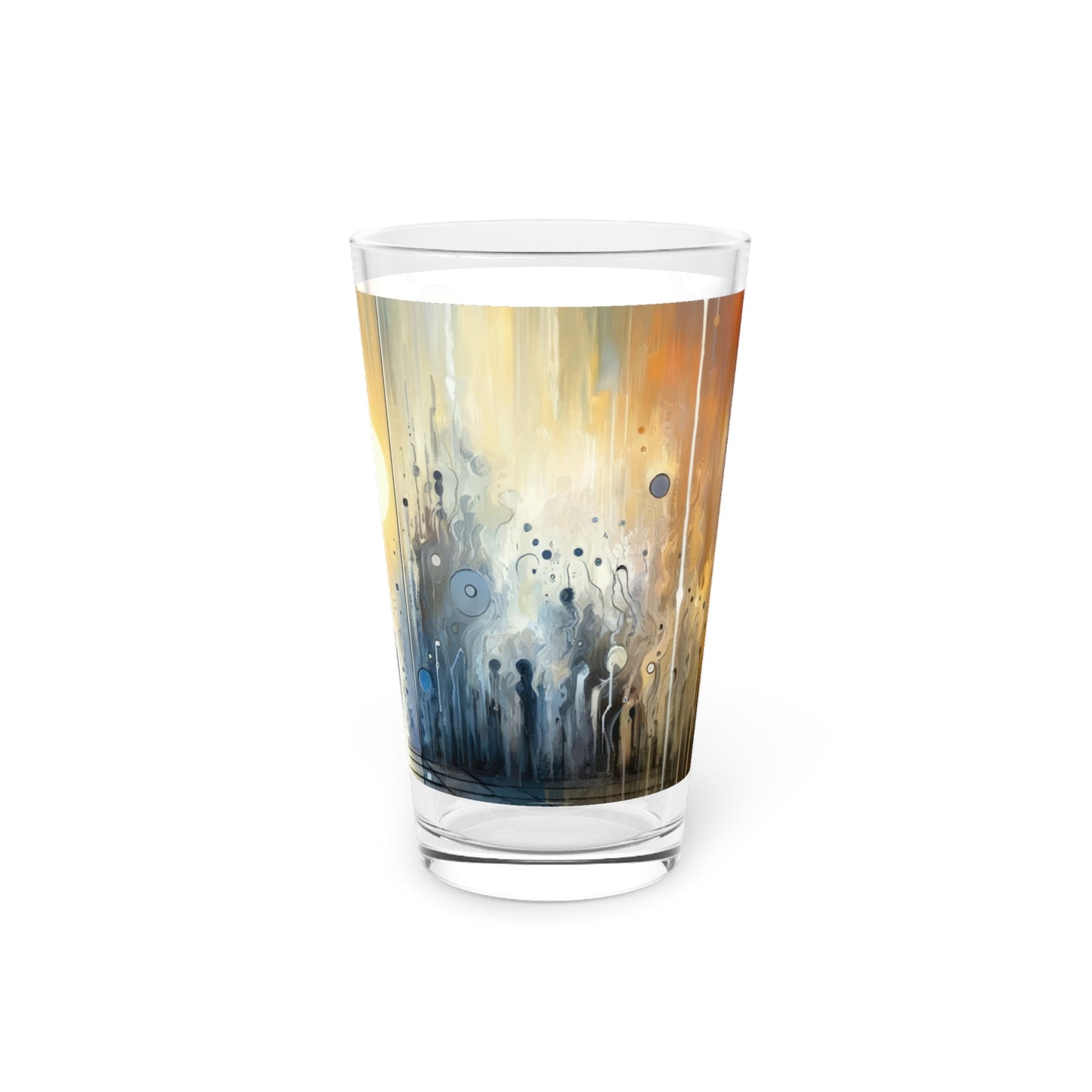 Stillness Transition Abstract Pint Glass, 16oz - ATUH.ART