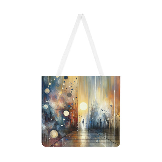 Stillness Transition Abstract Shoulder Tote Bag (AOP) - ATUH.ART