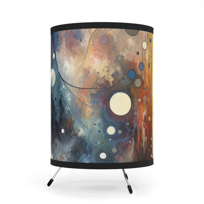 Stillness Transition Abstract Tripod Lamp with High-Res Printed Shade, US\CA plug - ATUH.ART