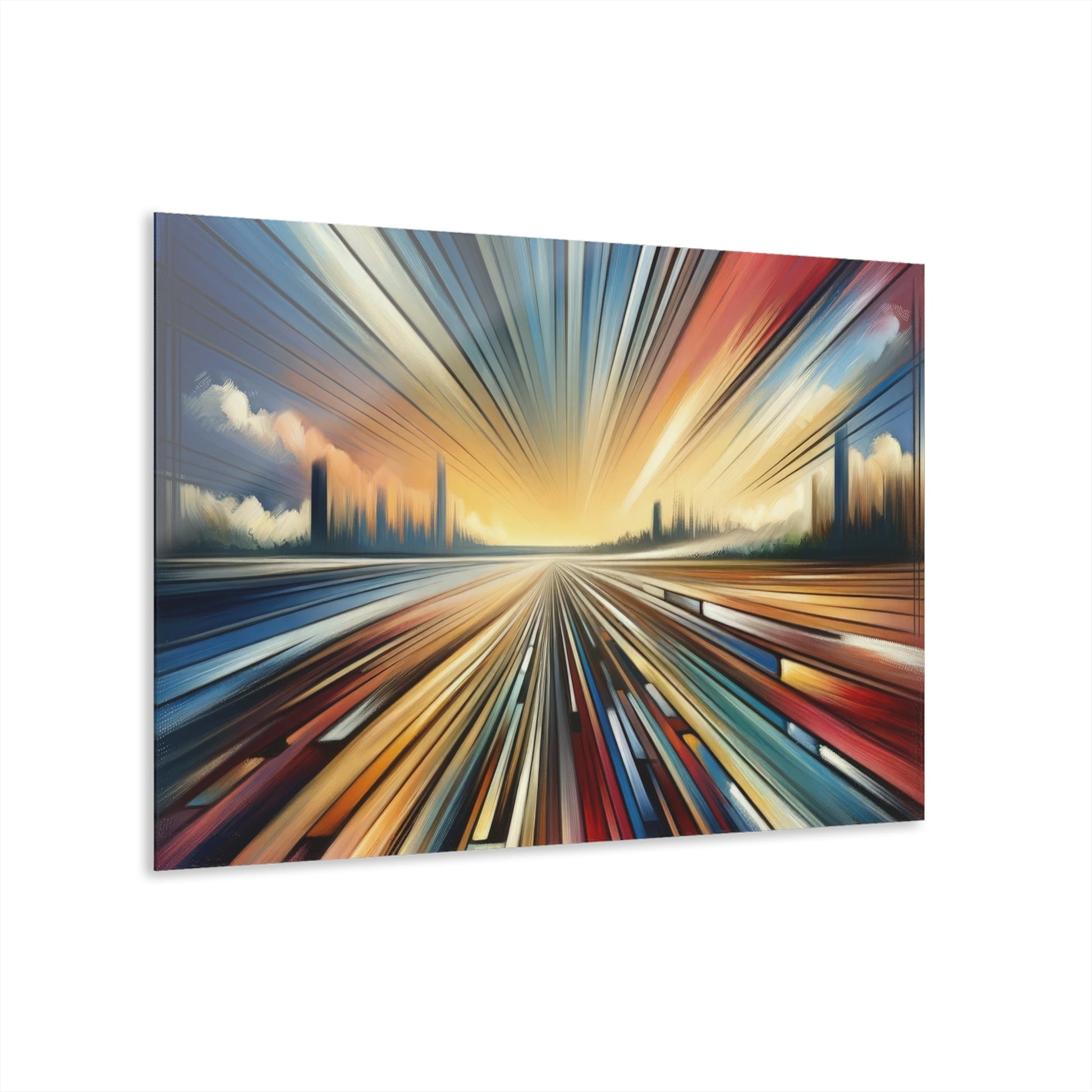 Strategic Horizon Tachism Acrylic Prints (French Cleat Hanging) - ATUH.ART
