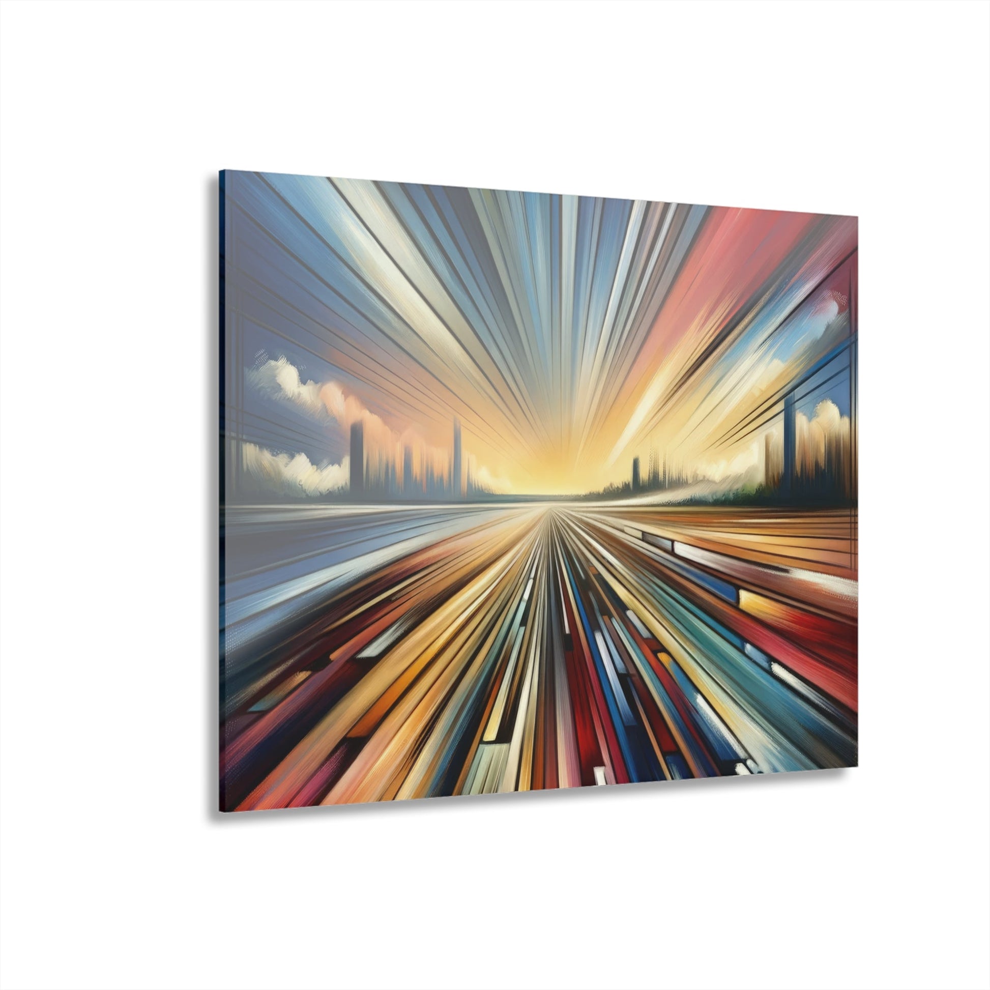Strategic Horizon Tachism Acrylic Prints (French Cleat Hanging) - ATUH.ART