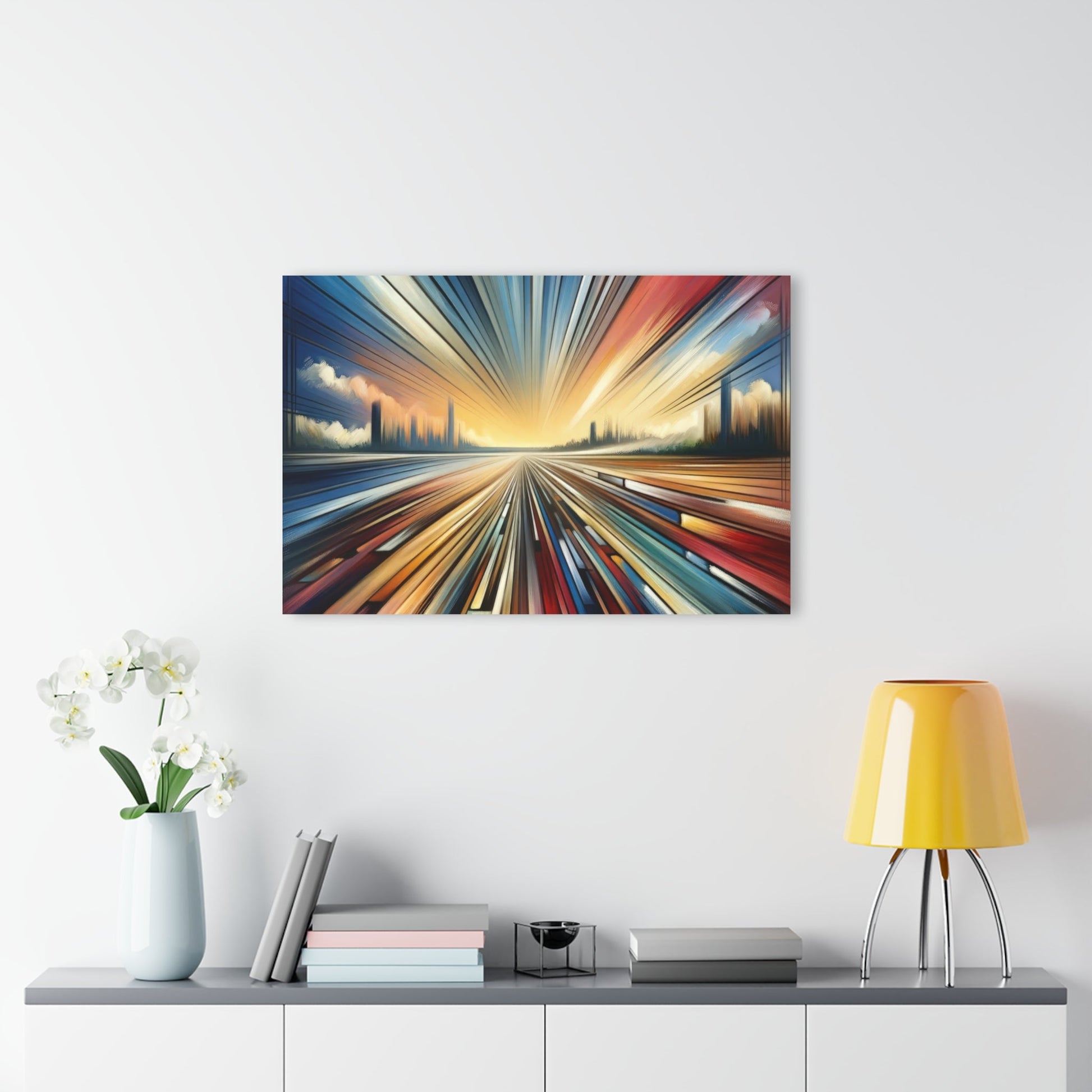 Strategic Horizon Tachism Acrylic Prints (French Cleat Hanging) - ATUH.ART
