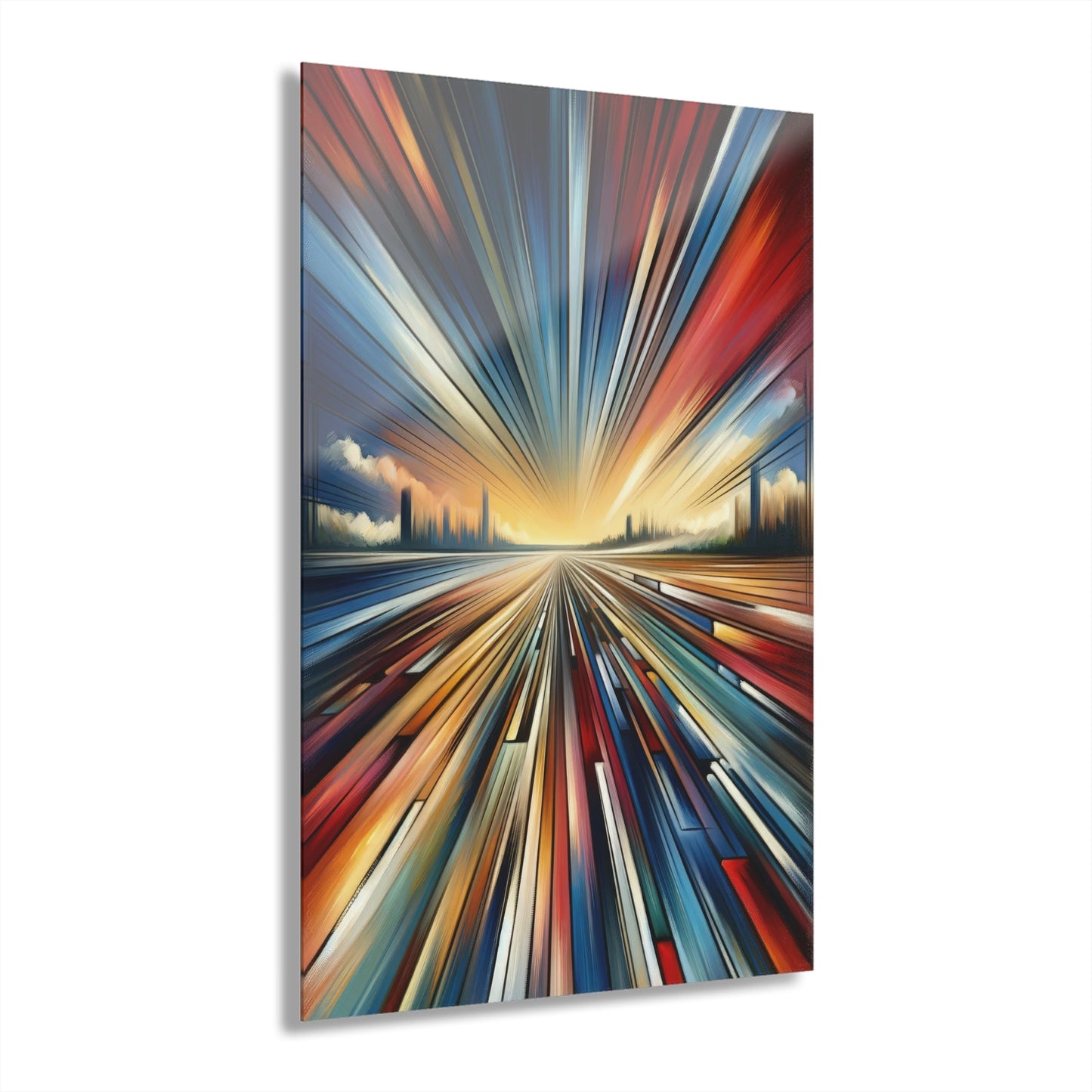 Strategic Horizon Tachism Acrylic Prints (French Cleat Hanging) - ATUH.ART