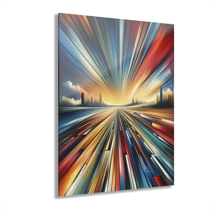 Strategic Horizon Tachism Acrylic Prints (French Cleat Hanging) - ATUH.ART