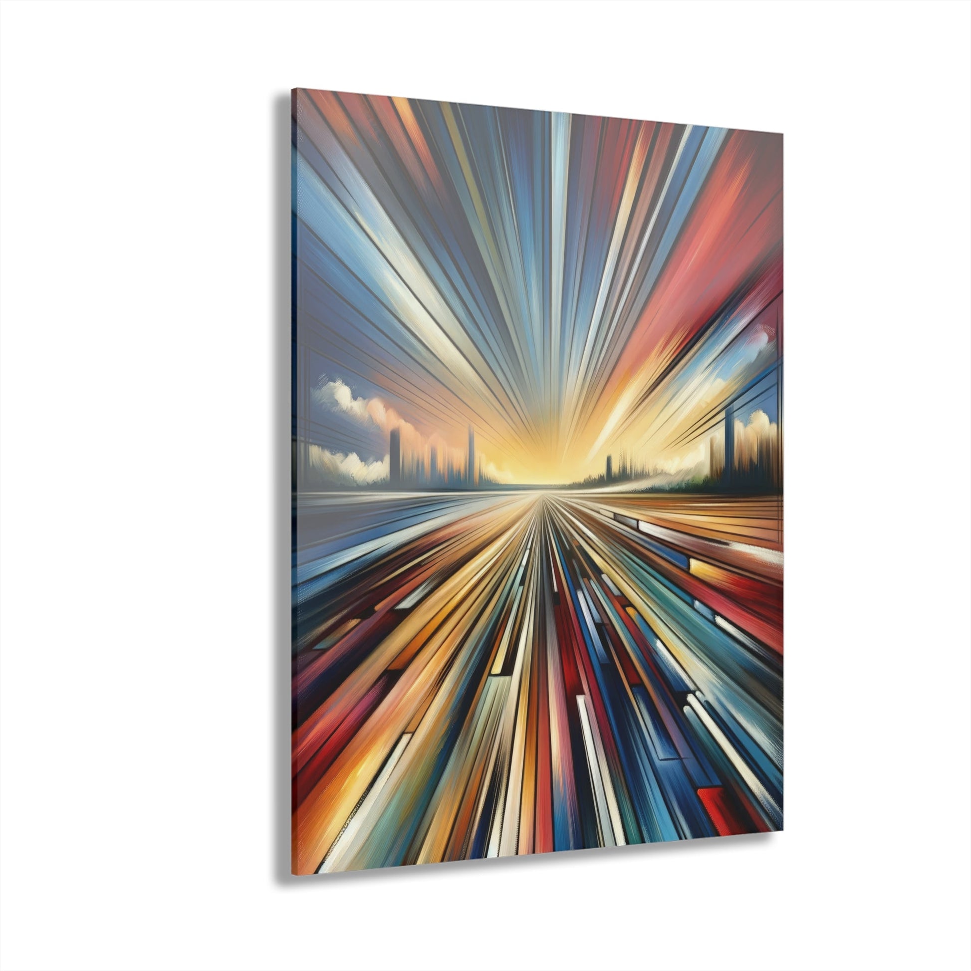Strategic Horizon Tachism Acrylic Prints (French Cleat Hanging) - ATUH.ART