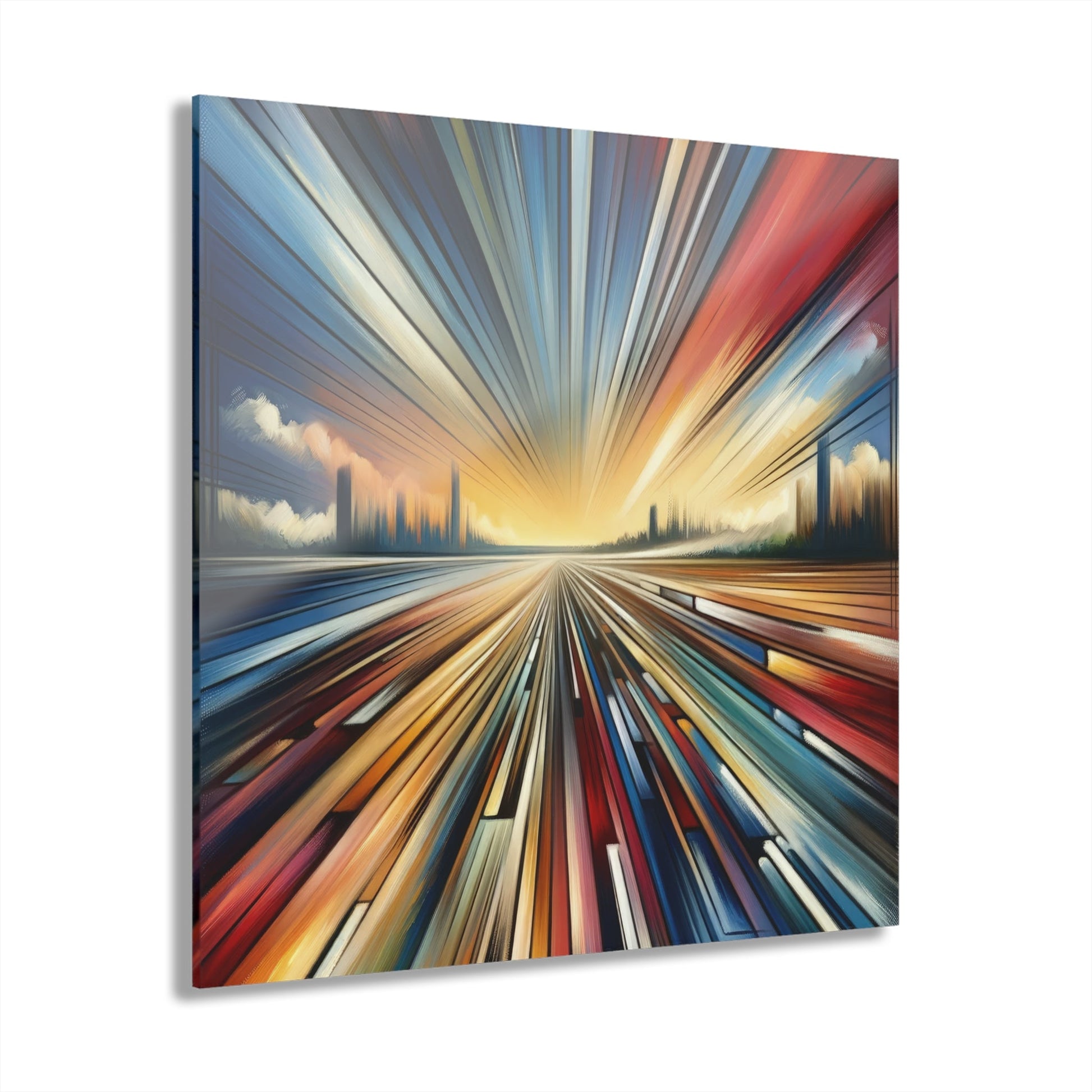 Strategic Horizon Tachism Acrylic Prints (French Cleat Hanging) - ATUH.ART
