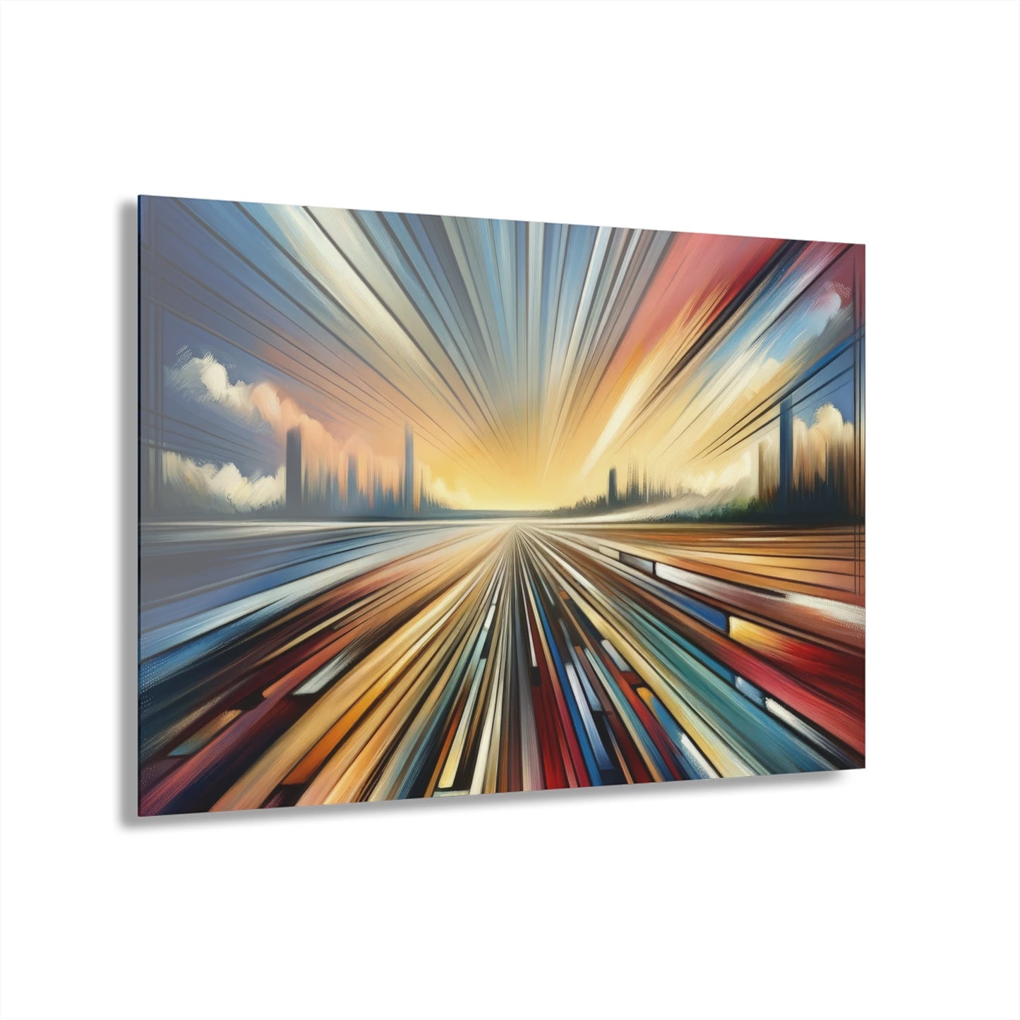 Strategic Horizon Tachism Acrylic Prints (French Cleat Hanging) - ATUH.ART