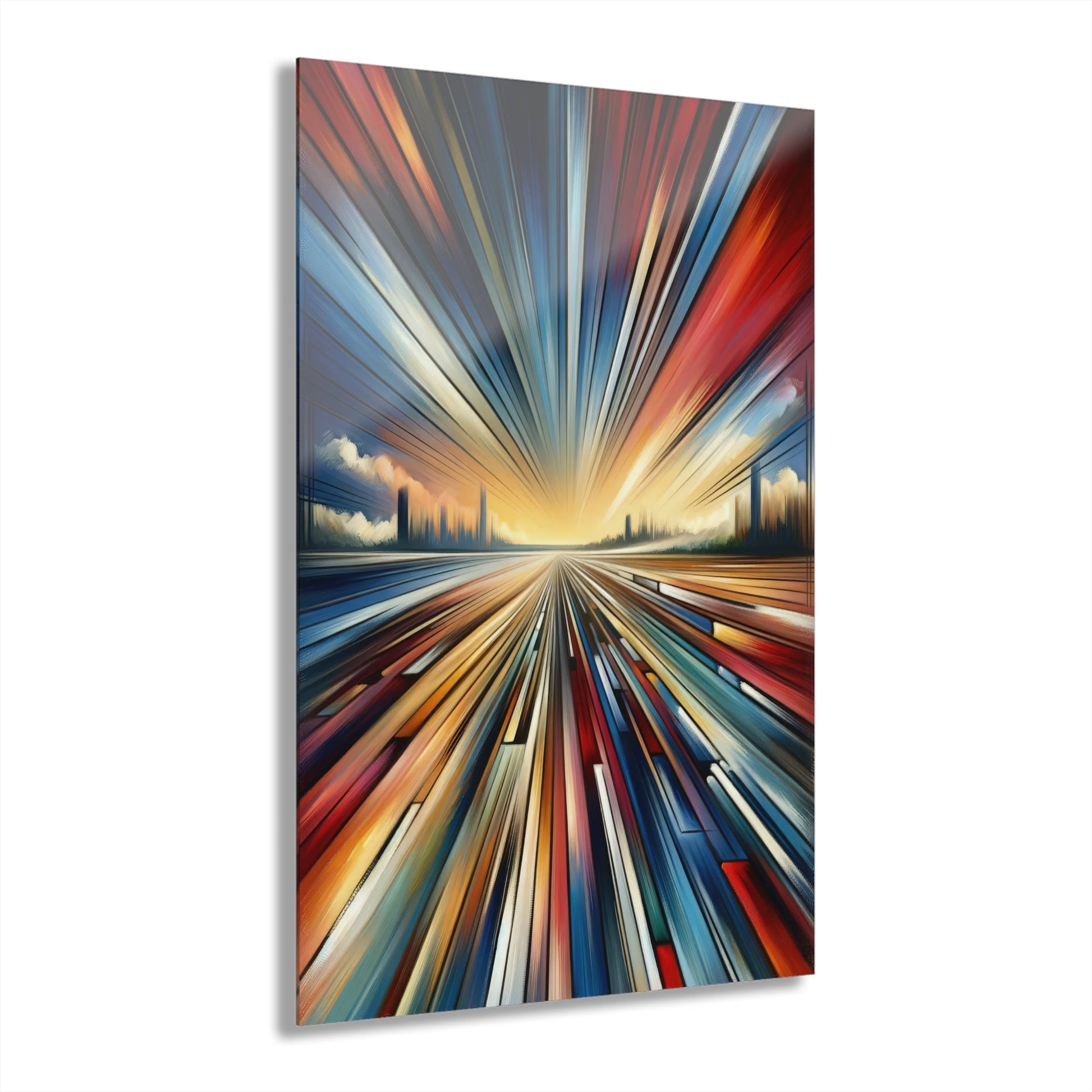 Strategic Horizon Tachism Acrylic Prints (French Cleat Hanging) - ATUH.ART