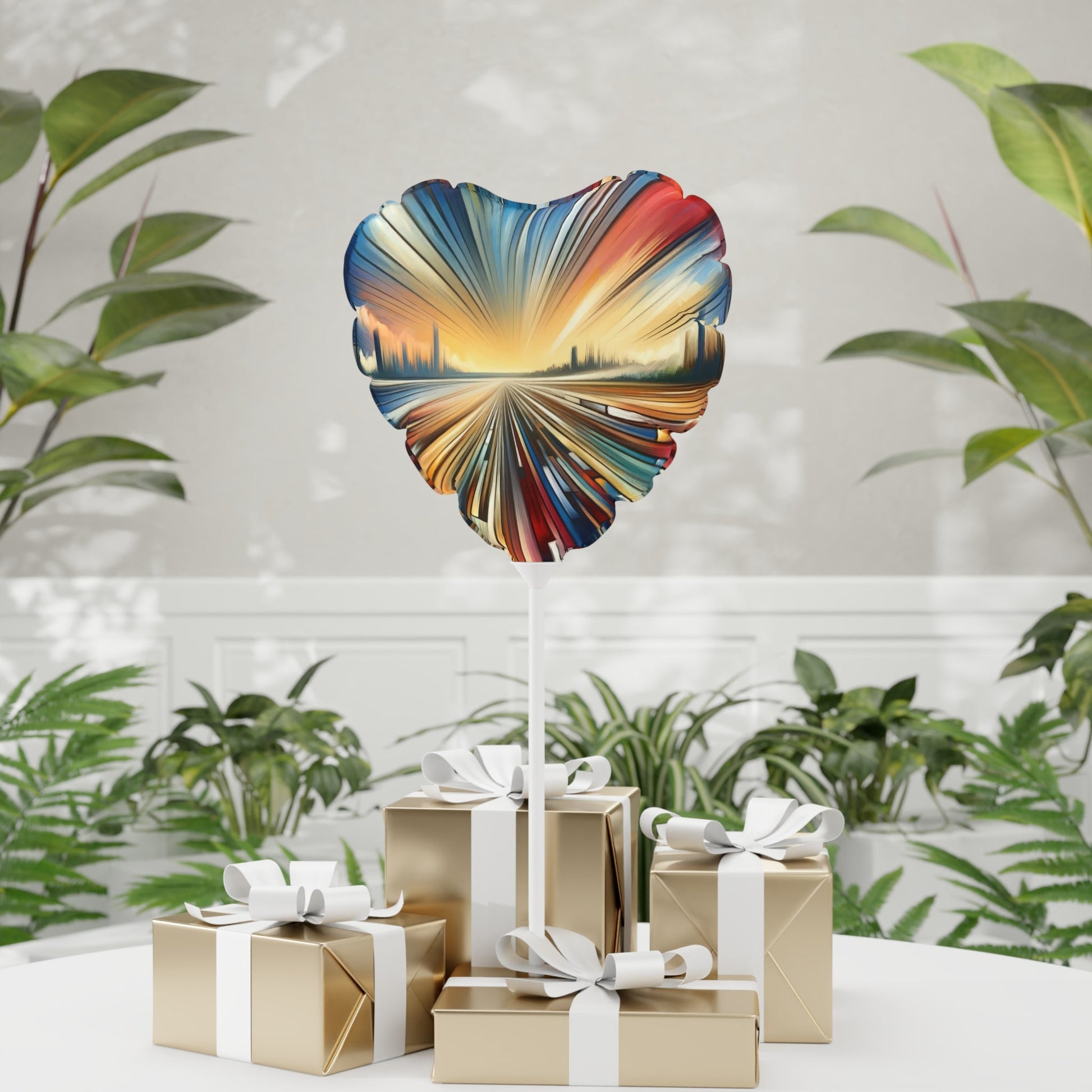 Strategic Horizon Tachism Balloon (Round and Heart-shaped), 11" - ATUH.ART