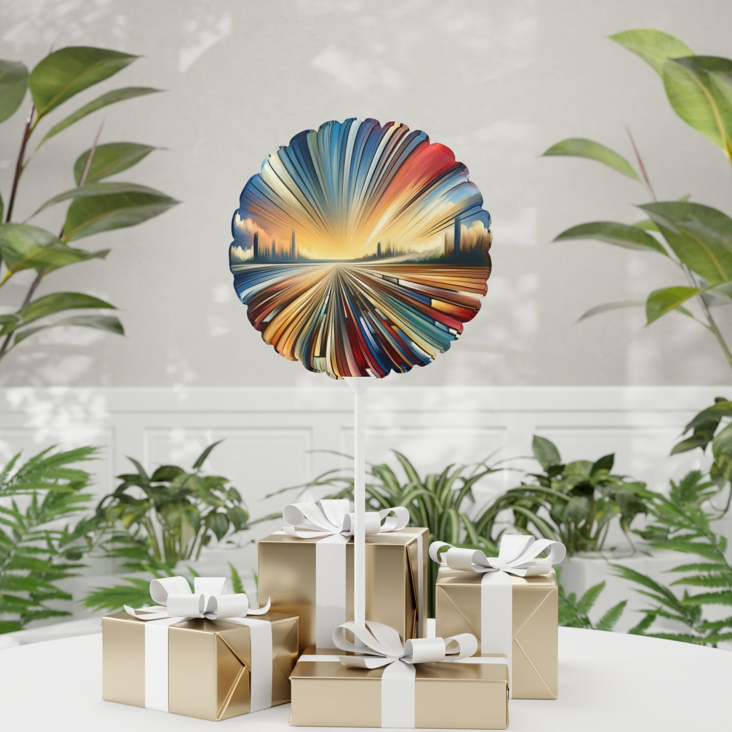 Strategic Horizon Tachism Balloon (Round and Heart-shaped), 11" - ATUH.ART