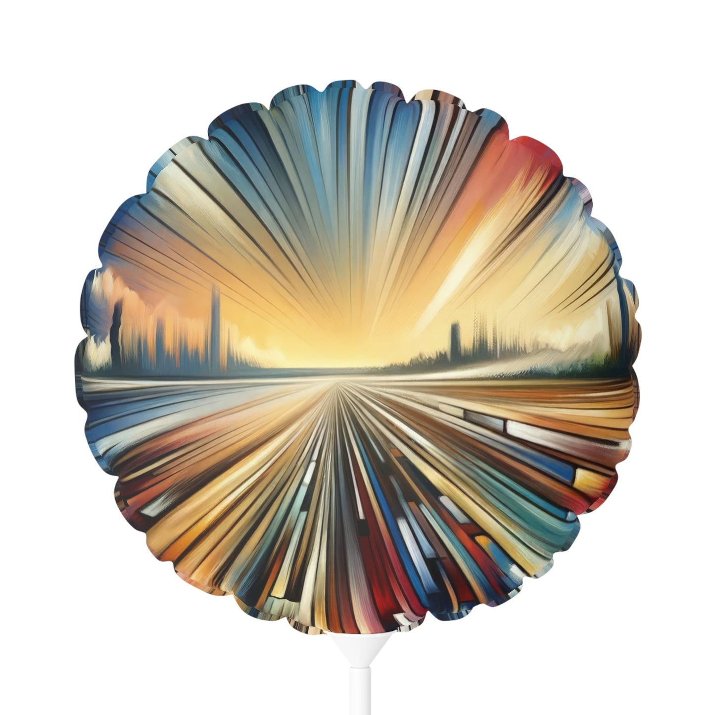Strategic Horizon Tachism Balloon (Round and Heart-shaped), 11" - ATUH.ART