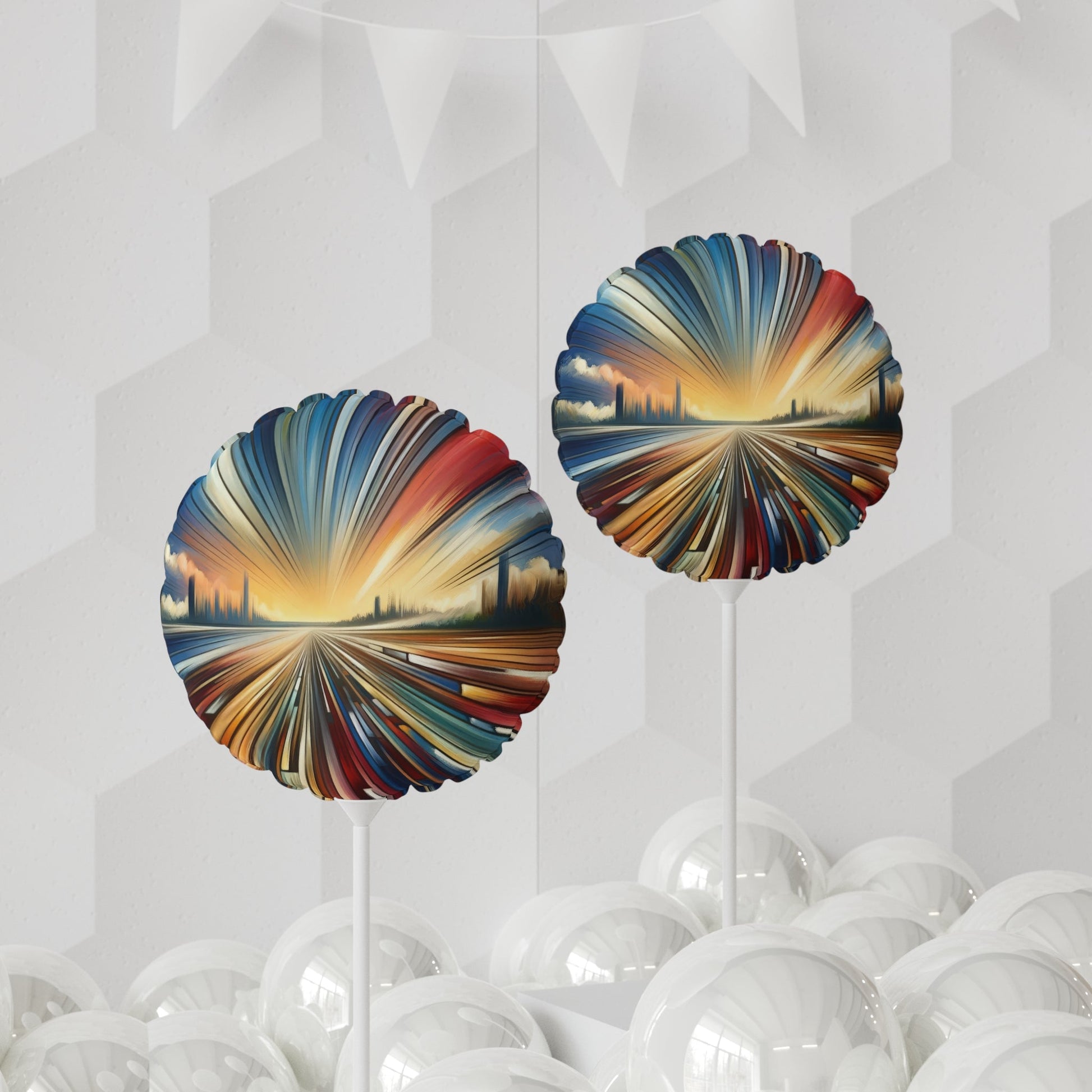 Strategic Horizon Tachism Balloon (Round and Heart-shaped), 11" - ATUH.ART