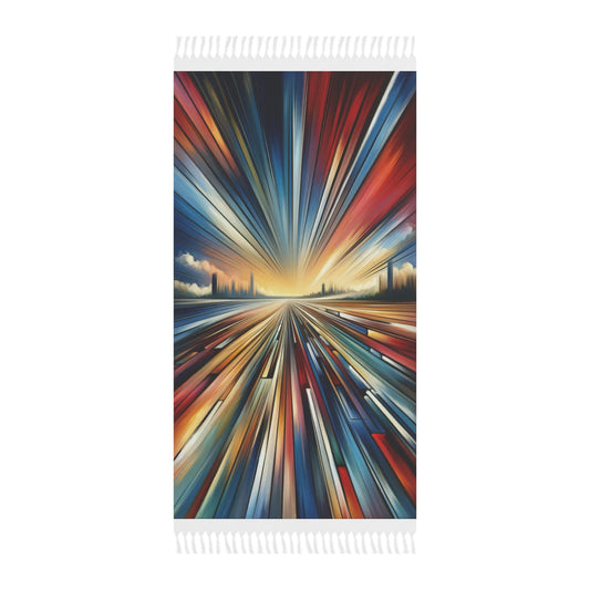 Strategic Horizon Tachism Boho Beach Cloth - ATUH.ART